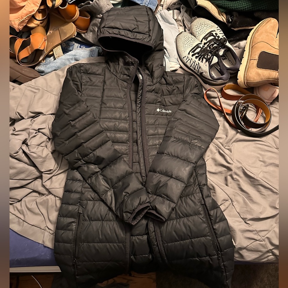 Women’s long Columbia jacket